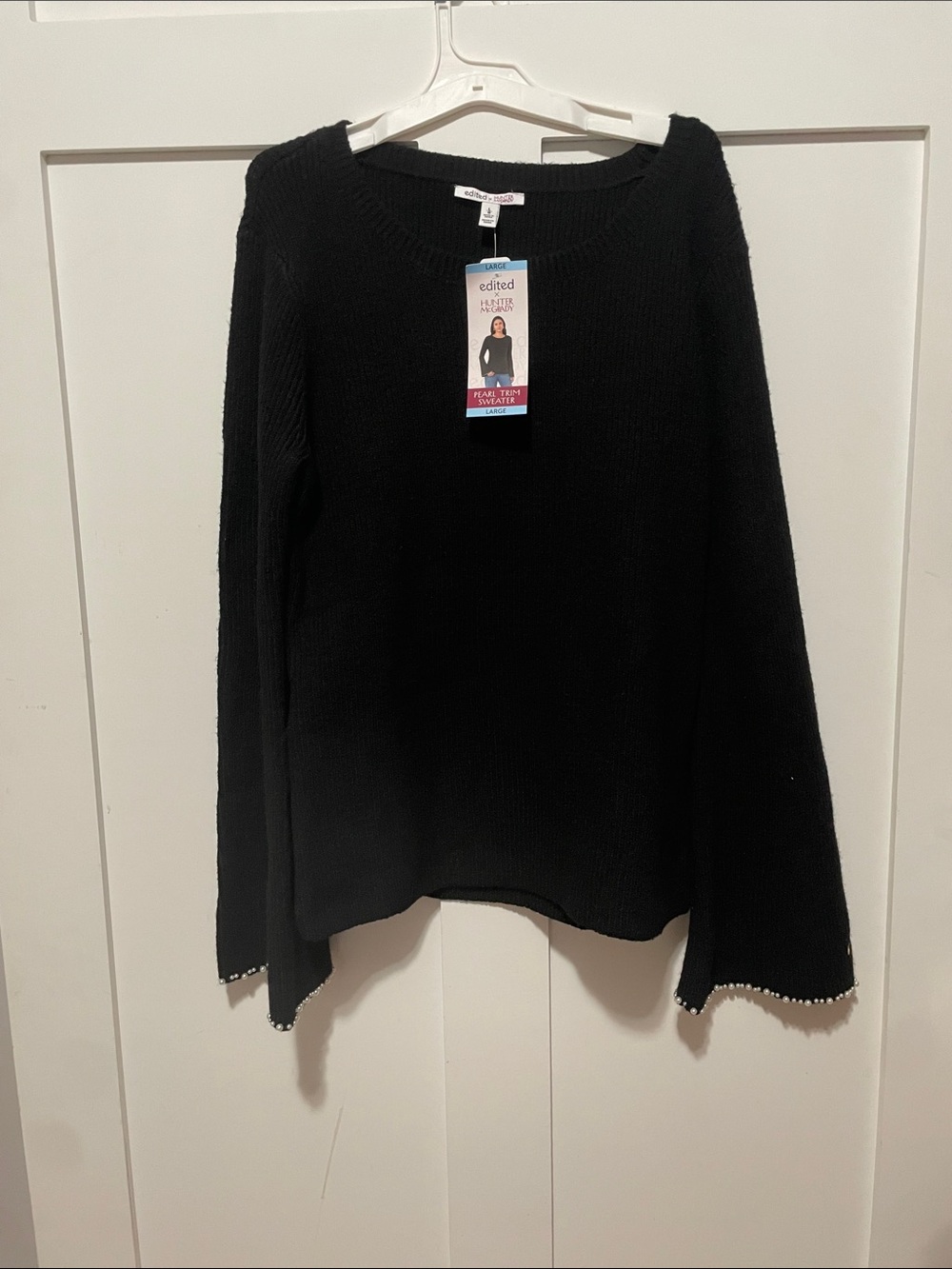 All Worthy by Hunter McGrady Black Crewneck Sweater